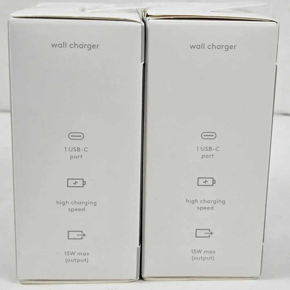 Lot of 2 Heyday Disco Ball USB-C Wall Charger 15W High Charging‎ Speed NIB